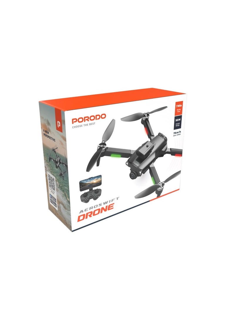 porodo - Porodo Aeroswift Drone - Black - Image 1
