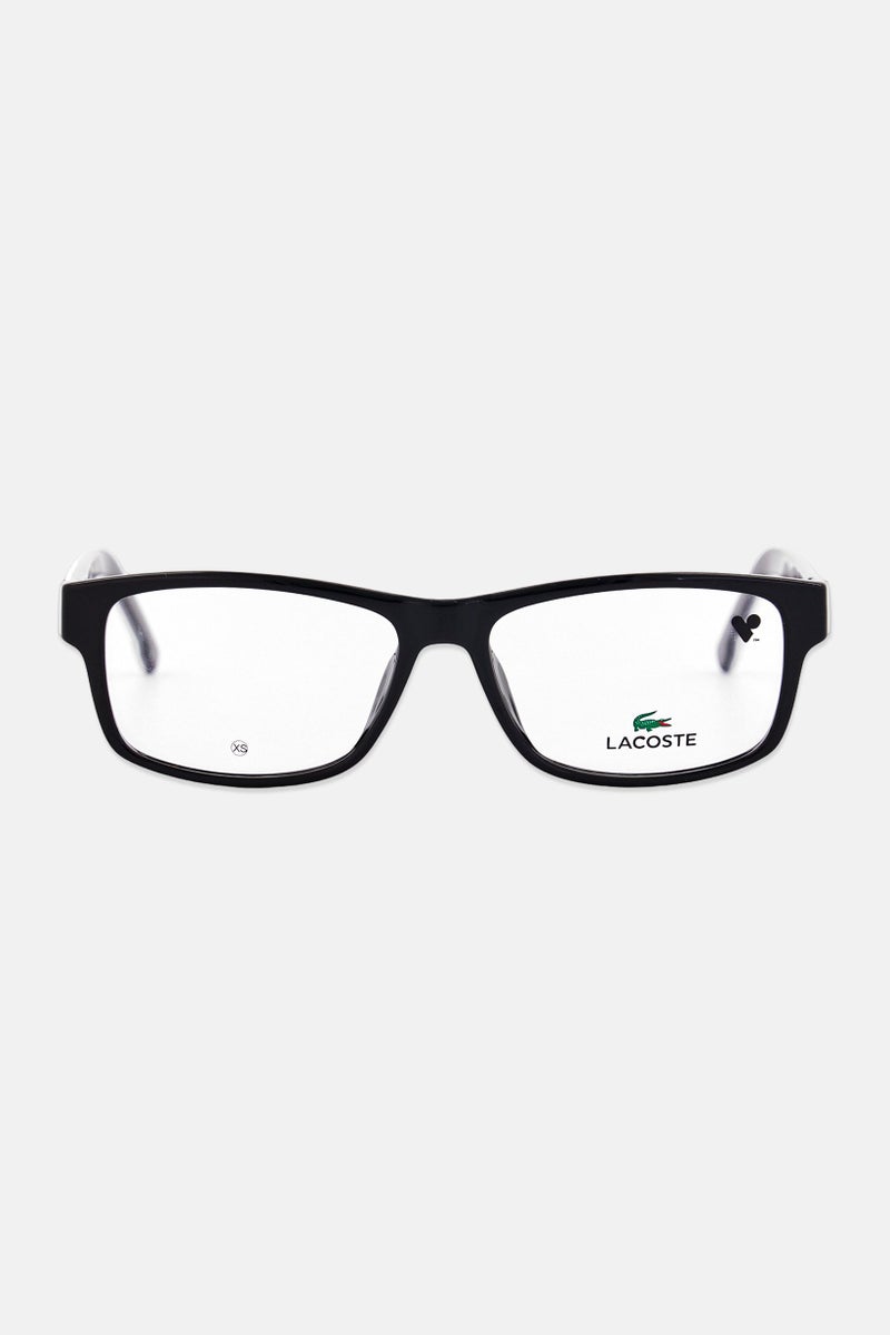 LACOSTE Men L2707 Rectangular Eyeglasses, Black - Image 1