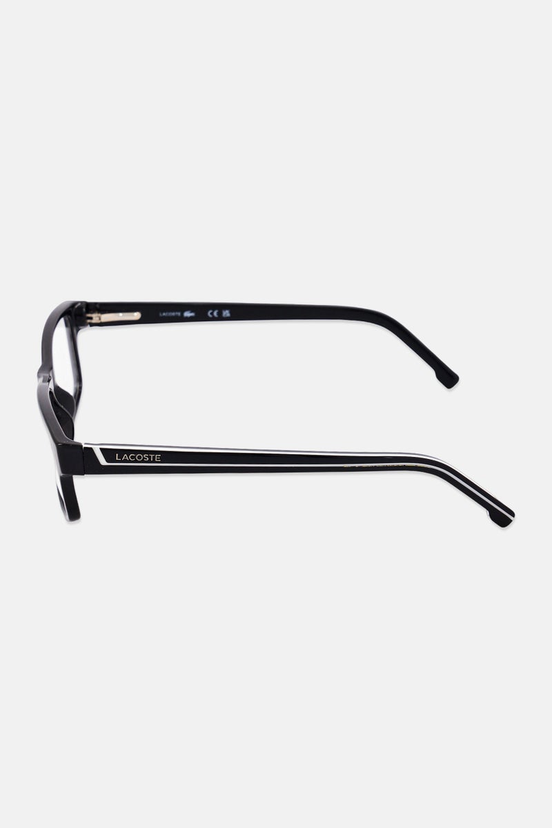 LACOSTE Men L2707 Rectangular Eyeglasses, Black - Image 4