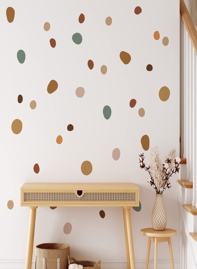 YouRfocus Boho Polka Dot Wall Decals 84 PCS, Boho Wall Sticker for Girls Room Living and Playroom Nursery, Removable Wall Decals Kids Room Decor Vinyl Murals DIY Cute Decorations (12 Sheets) - Image 1