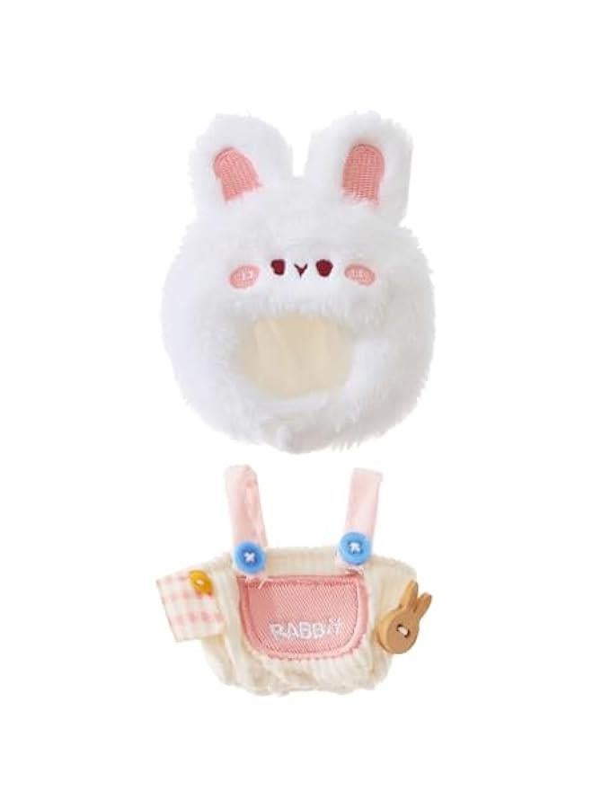 Arabest Plush Doll Clothes, 4 Inches Cute Animal Series Plush Doll Clothes for LBB, Kawaii Doll Clothes Accessories Set for Birthday Gifts (Cute Rabbit Set)  - Image 1