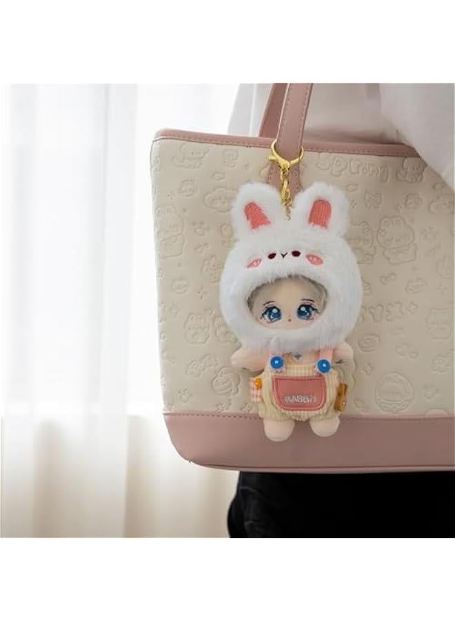 Arabest Plush Doll Clothes, 4 Inches Cute Animal Series Plush Doll Clothes for LBB, Kawaii Doll Clothes Accessories Set for Birthday Gifts (Cute Rabbit Set)  - Image 4