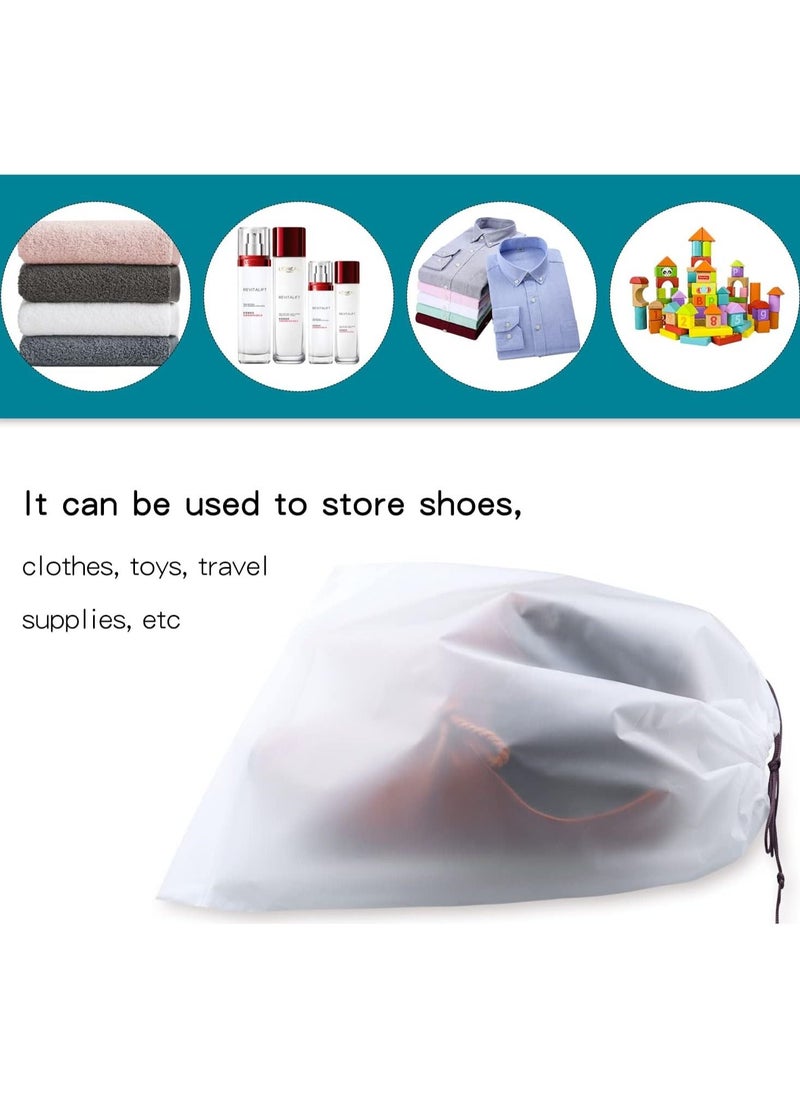 20 PCS Transparent Travel Shoe Bags for Packing, Clear Drawstring Travel Shoe Storage Bag, Portable Shoes Organizer Pouch with Rope - pzsku/ZAF3955D69729406E812BZ/45/_/1693728118/6f4db063-28b7-4929-be49-874952167cdf