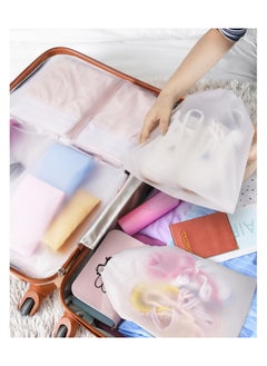HOFEESEA 20 PCS Transparent Travel Shoe Bags for Packing, Clear Drawstring Travel Shoe Storage Bag, Portable Shoes Organizer Pouch with Rope  - Image 4