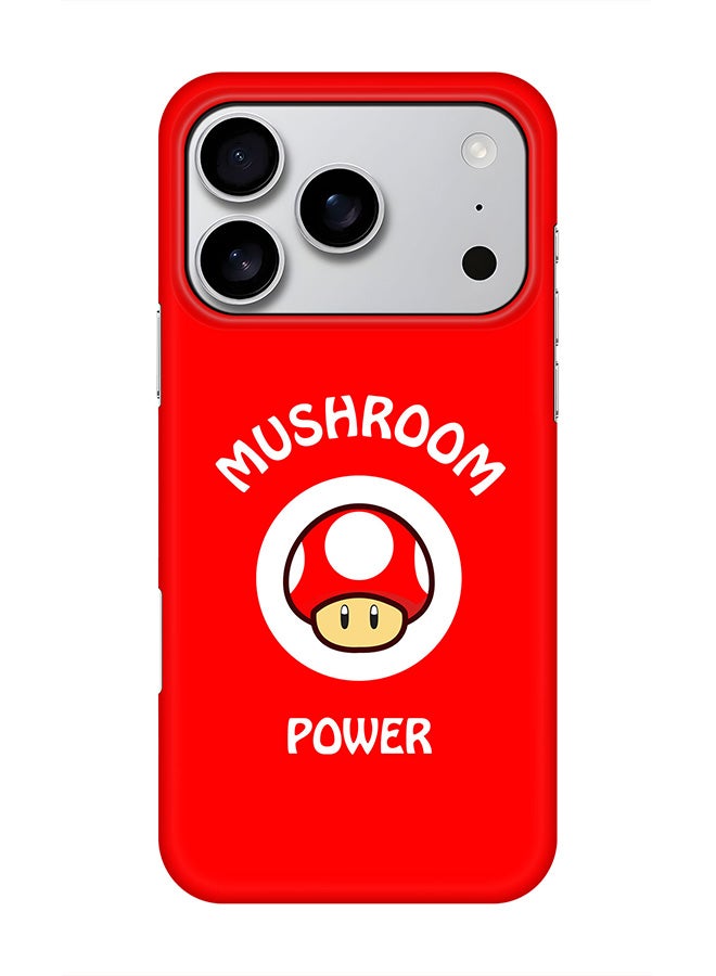 Stylizedd For iPhone 17 Pro,Case, [Compatible with MagSafe] Magnetic cover Slim fit Protection Matte, - Mushroom Power