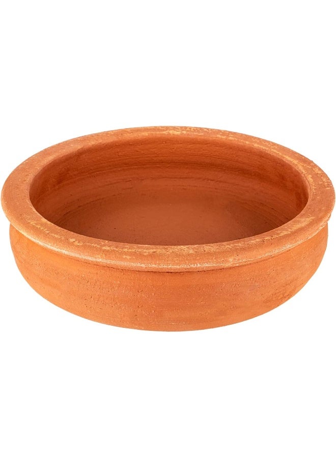 AKDC Round Bowl 24Cm X 24Cm X 6Cm Clay Colour - Image 1