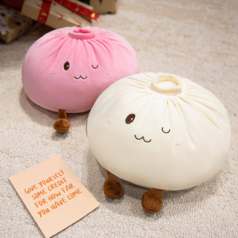 Creative Soft Bun Shaped Stuffed Plush Toy Pillow Cushion for Home - Image 5