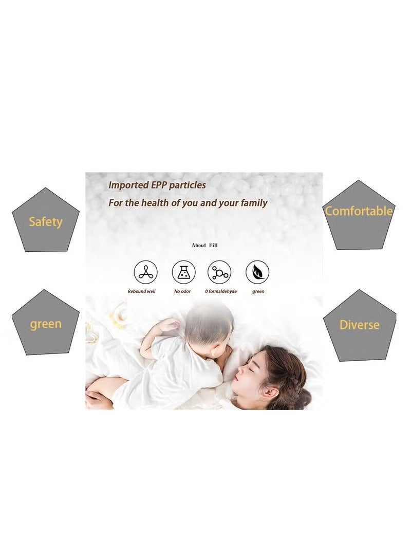 Arabest Bean Bag Chair for Adults - Large Bean Bag Couch with Armrests, Bean Bag Sofa Stuffed High-Density Foam, Lazy Sofa Comfy Chair, BeanBag Chair for Bedroom, Living Room ，Sofa Cover(Light Grey) - Image 4