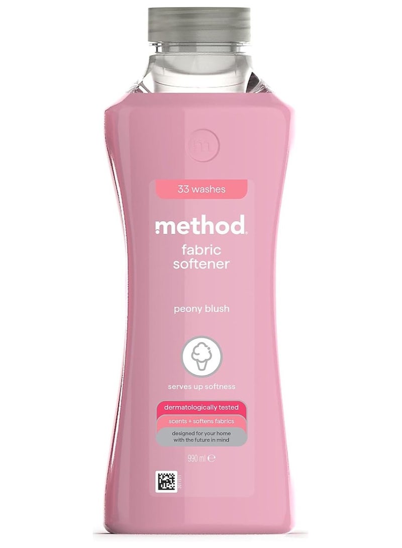 ميثود منعم الأقمشة من ميثود برائحة الفاوانيا المنعشة، 33 غسلة، 990 مل - Image 1