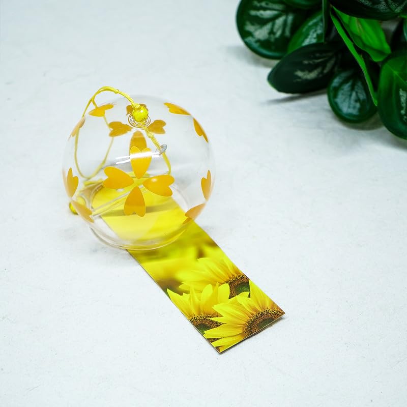 Ekhasa نستراي من أجراس الرياح اليابانية لديكور المنزل، غرفة المعيشة | أجراس الرياح للشرفة، الحديقة | جرس زجاجي لأجراس الرياح | جرس الرياح الخارجي لفن فاستو فنج شوي | عناصر ديكور يابانية كهدية - Image 2