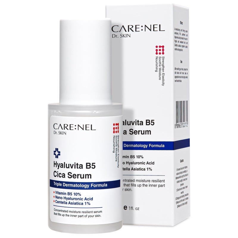 CARENEL Hyaluronic Acid Serum for Face Korean Pure Centella Asiatica Extract Niacinamide for Acne Cica B5 Panthenol 10 Elasticity Korean Skin Care Beauty Products 30ml1floz