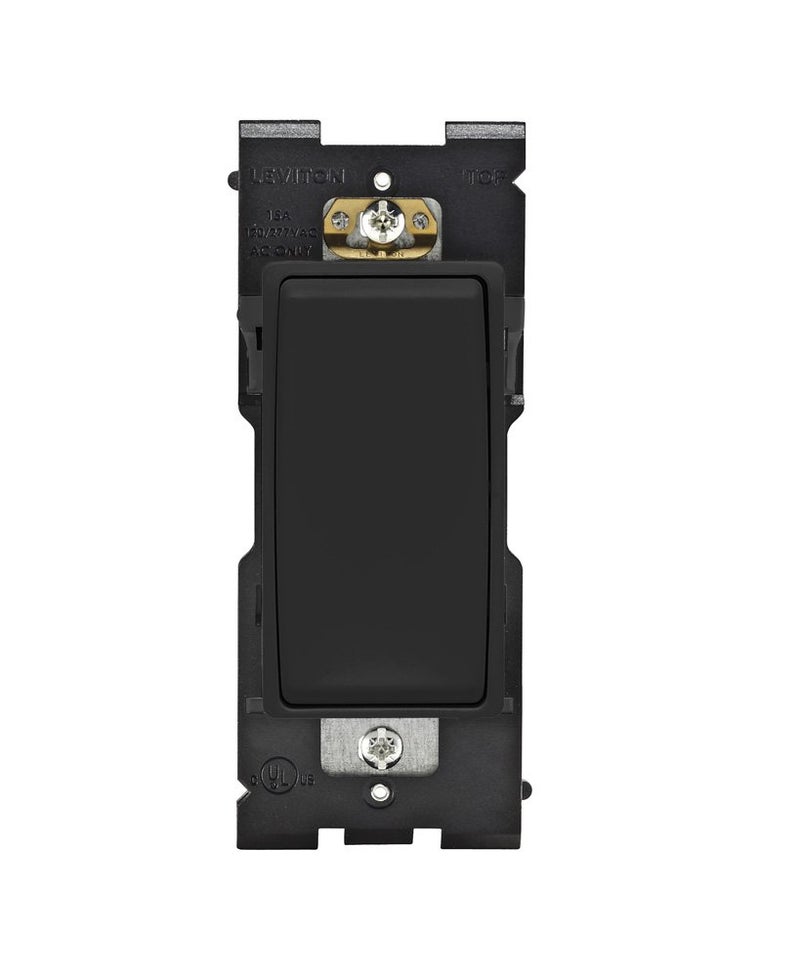 Leviton Renu Switch for 3Way Applications 15A120277VAC RE153OB Onyx Black