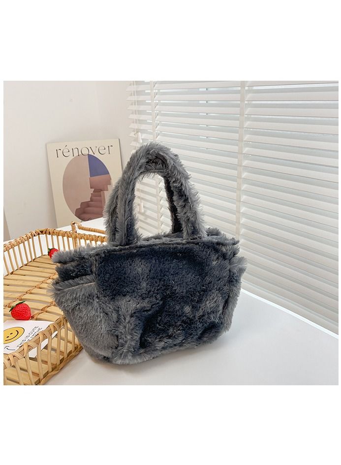 Cartoon Lucifer Cat Plush Tote Bag Portable Makeup Storage Bag All-In-One Portable Travel Makeup Storage Bag  - Image 5