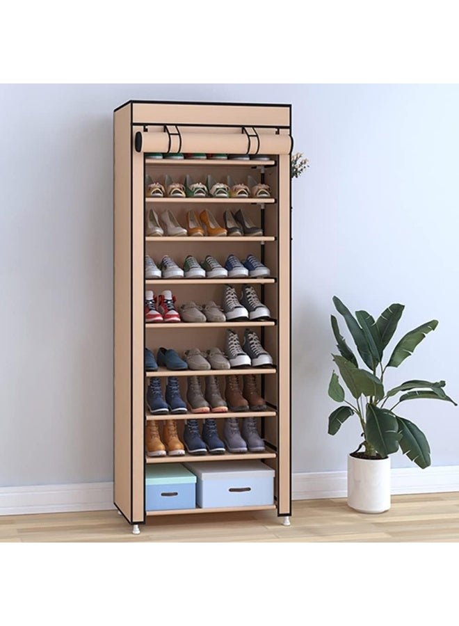 بلومنغ تايم رف أحذية بني اللون مكون من 9 طبقات، 60 × 30 × 160 سم - Image 3