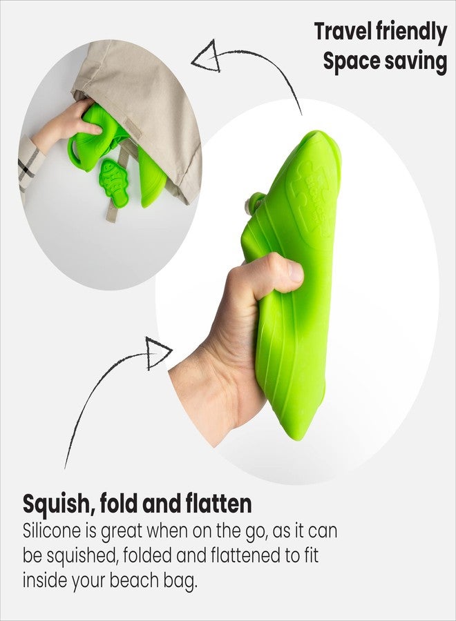 Bigjigs Toys Ocean Blue Silicone Sand Moulds - 4 Piece Silicone Beach Toys Set, Eco Friendly Beach Toys, Sustainable Sand and Water Toys, Sand Toys for Toddlers Age 3-5 Years - Image 2