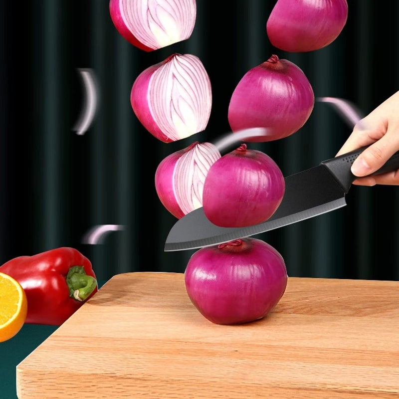 Leeonz 2PCS Stainless Steel Cutlery Heavy Duty Paring Knife High Stainless Steel Cleavers Ultility Knife Set - Image 2