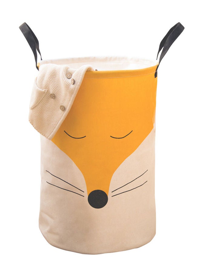 NIBEMINENT Picnic Laundry Basket Yellow/Beige