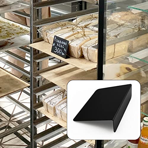 yuntop 12 Pcs L-Shaped Mini Chalkboard Signs Acrylic Chalkboard Buffet Tags Small Black Food Display Stands for Message Board Signs, Weddings, Tents, Birthday Parties - Image 5