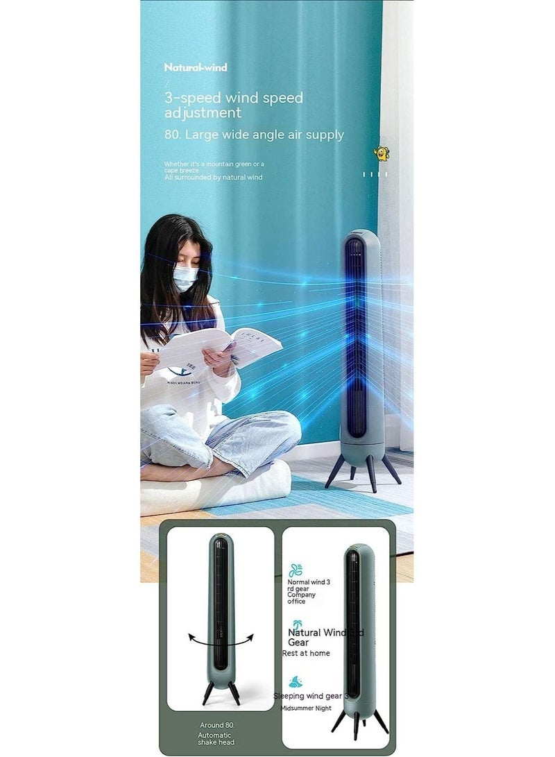 Cool Baby COOLBABY Tower Fan Electric Fan Multifunctional Bladeless Fan Tcxx New Harbour Green Floor Fan  - Image 5