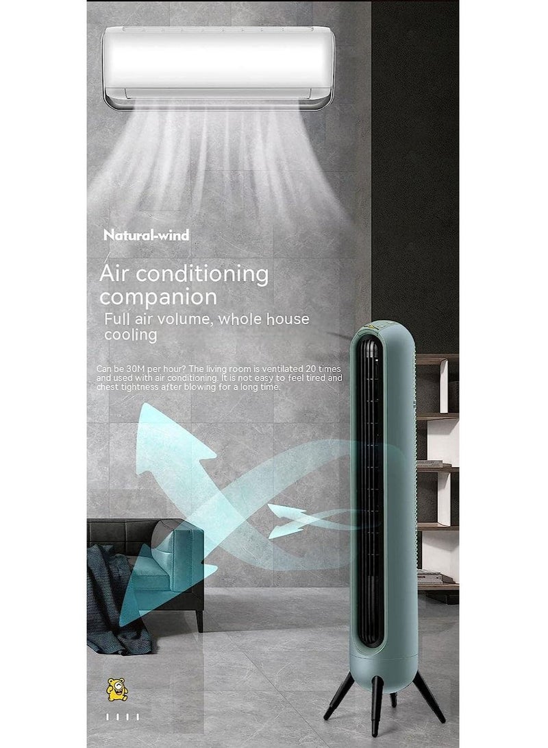 Cool Baby COOLBABY Tower Fan Electric Fan Multifunctional Bladeless Fan Tcxx New Harbour Green Floor Fan  - Image 4
