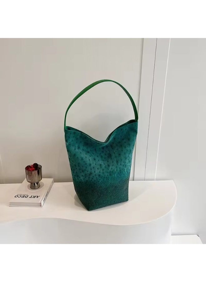 Rup Art Crystal Designer Faux Women’s Suede Leather Tote Bag Diamond Bucket Shoulder Bags Bucket Underarm Women Luxury Designer Handbags And Purses Rup Art  - Image 2