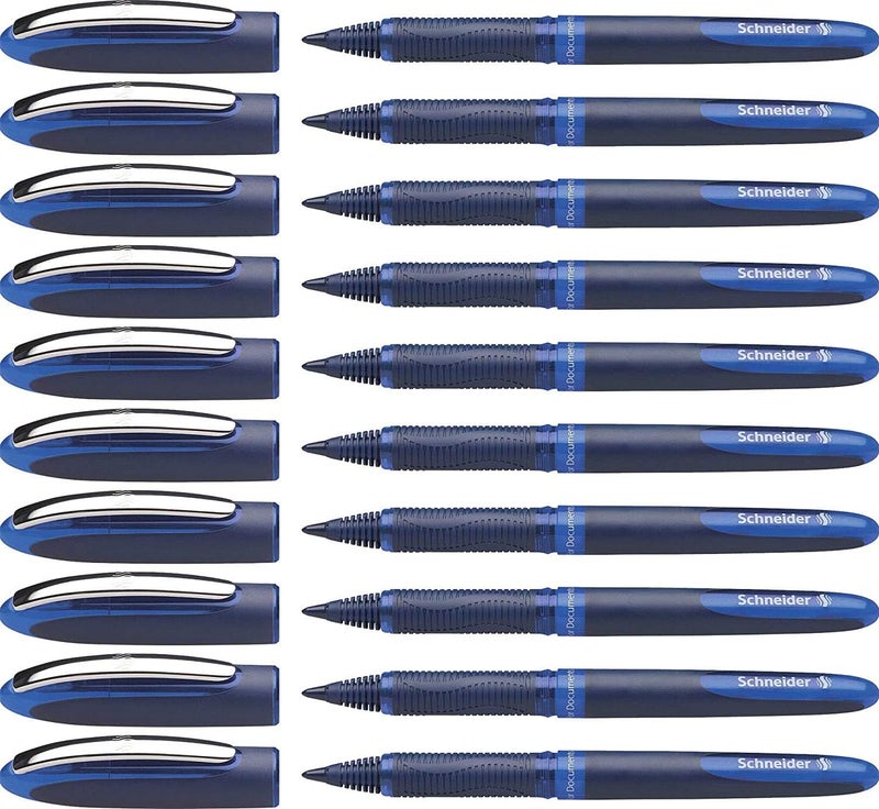 Schneider One Business Pen, Blue, 10 Pieces - Image 1