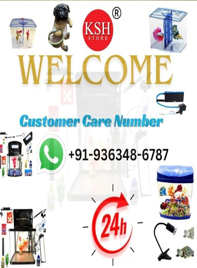 KSH STORE حوض سمك صغير دائري من الأكريليك من KSH STORE®، طراز PS-10S، سعة 1.5 لتر، مزود بإضاءة LED بسبعة ألوان، يعمل بمنفذ USB، تصميم صغير الحجم مناسب لأسماك البيتا والجوبي، متوفر باللونين الأسود والأبيض. - Image 3