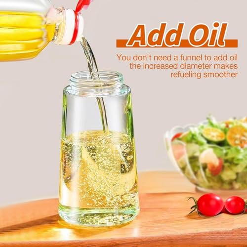 NIYANETAIL 500ml 2-in-1 Olive Oil Sprayer & Dispenser | Glass Oil Bottle with Premium Nozzle | Multipurpose Kitchen Oil Sprayer for Cooking, Air Fryer, Salad, BBQ & Roasting - Image 4
