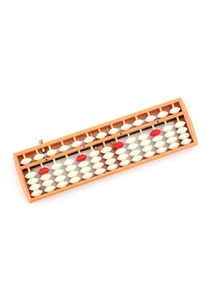 Generic Abacus Bead Arithmetic Counting Abacus with Reset Button School Supplies for Children Vintage Wooden Abacus Soroban Chinese Calculator Counting Tool (13 Column) 