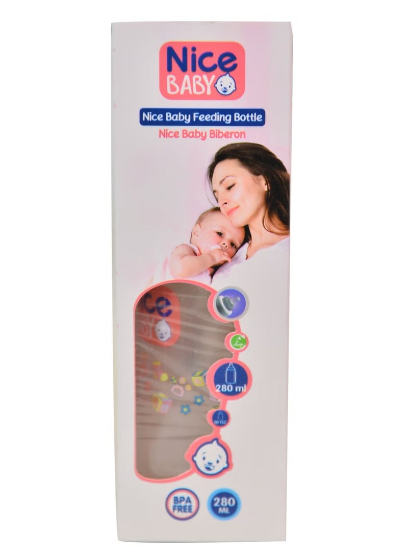 Nice Baby Handle-Free Baby Feeding Bottle – Pink, 150ml - Image 2