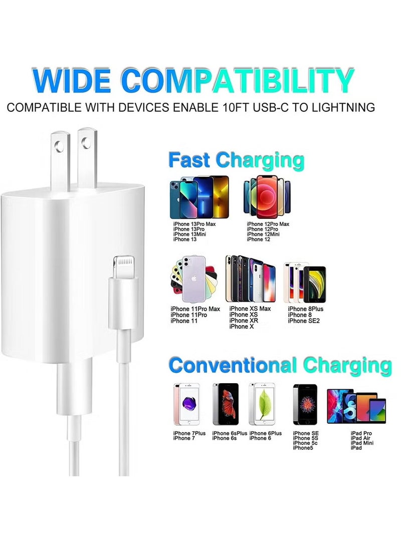 GENNEXT - iPhone 13 Fast Charger【Apple MFi Certified】20W USB C Fast Charger Block PD Wall Plug Charger with 3FT Type C to Lightning Cable for iPhone 13/13 Pro/13 Pro Max/12/12 Pro/11/11 Pro/XS Max/XR/AirPods - Image 1