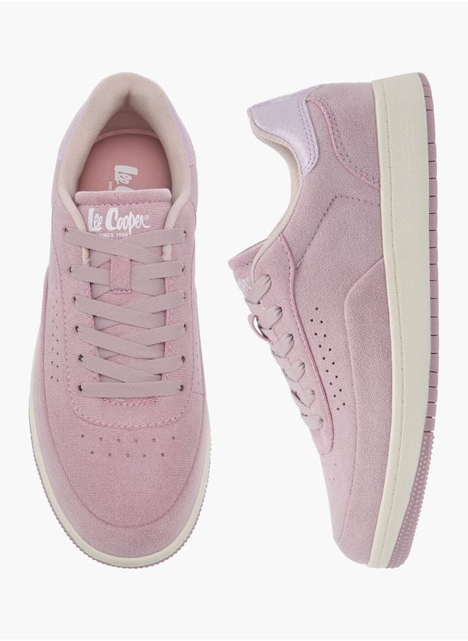 Lee Cooper Women's Panelled Sneakers with Lace-Up Closure  - Image 1