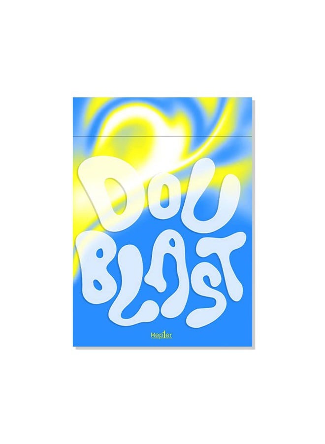 dreamus Kep1er - DOUBLAST 2nd Mini Album without poster. (B1UE BLAST ver), Blue;Yellow - Image 1