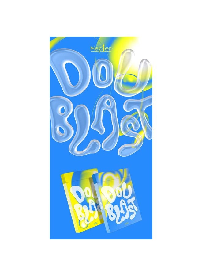 dreamus Kep1er - DOUBLAST 2nd Mini Album without poster. (B1UE BLAST ver), Blue;Yellow - Image 2