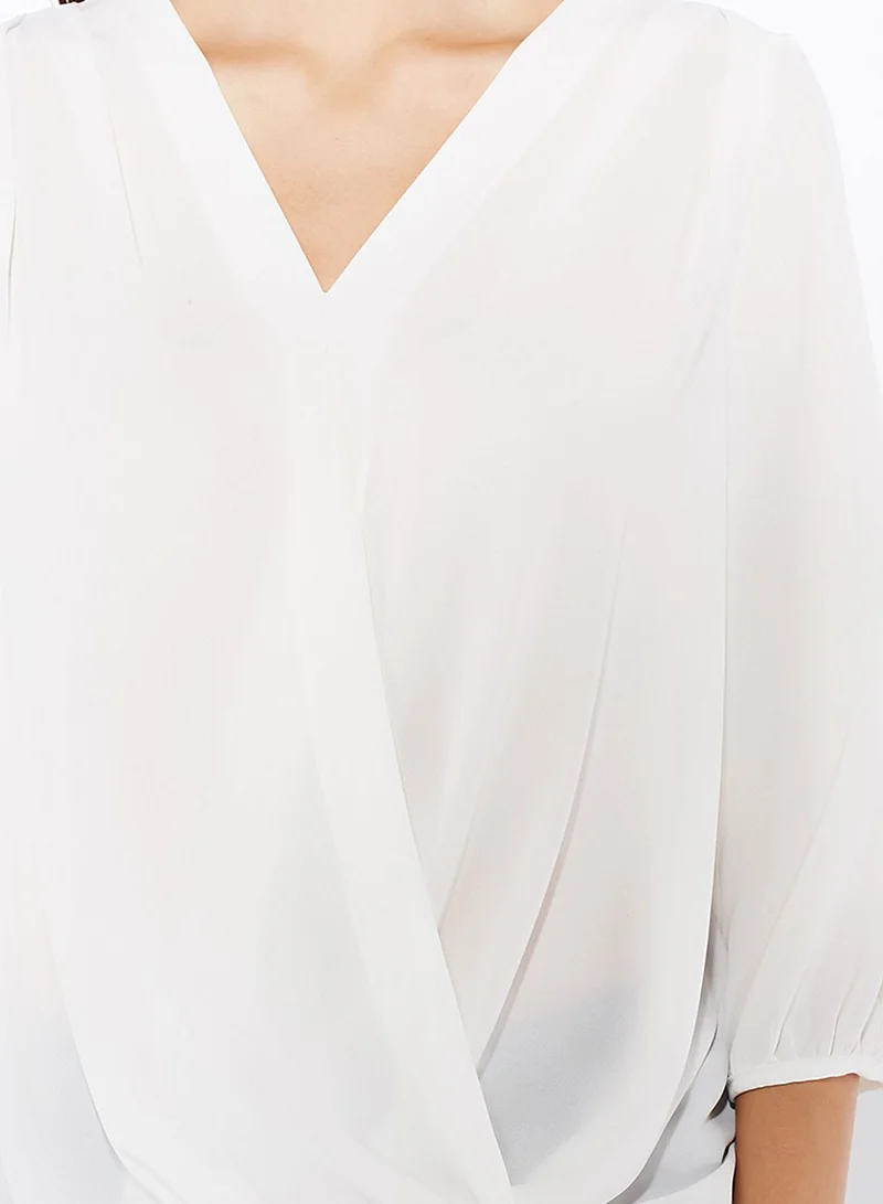 Ginger Lace Back Wrap Top