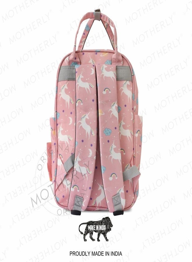 Motherly Printed Diaper Bag for Mothers for Travel, Maternity Bag for Newborn Baby, Mothers Travelling Bag, Multiple Pocket Water Resistant Baby Bag, Hospital Bag for moms (Unicorn Pink) - Image 2