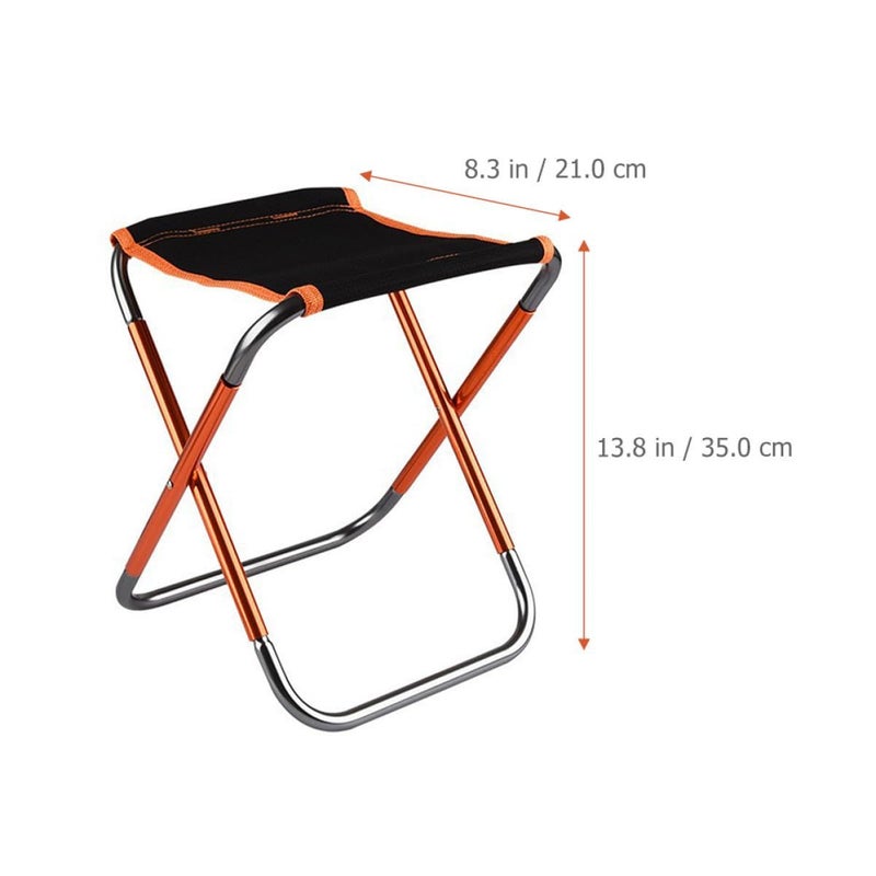 Portable Folding Camping Stool Lightweight Compact Outdoor Chair For Hiking Beach BBQ - Image 4