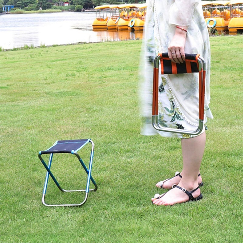 Portable Folding Camping Stool Lightweight Compact Outdoor Chair For Hiking Beach BBQ - Image 3