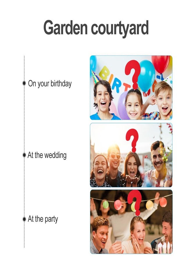 أموسفون طوق رأس على شكل علامة استفهام من قطعتين من آموسفن، مثالي لحفلات التصوير، طوق رأس لحفلات الكريسماس، طوق شعر، قطعة رأس تنكرية، هدايا للحفلات، أحمر - Image 4