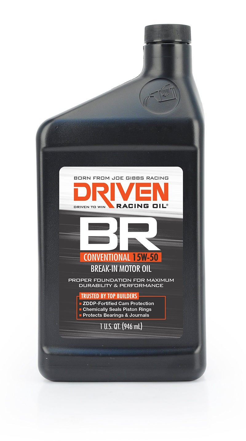 Driven Racing Oil BR Conventional Break In Motor Oil 15w-50 1 Quart Bottle - Image 4