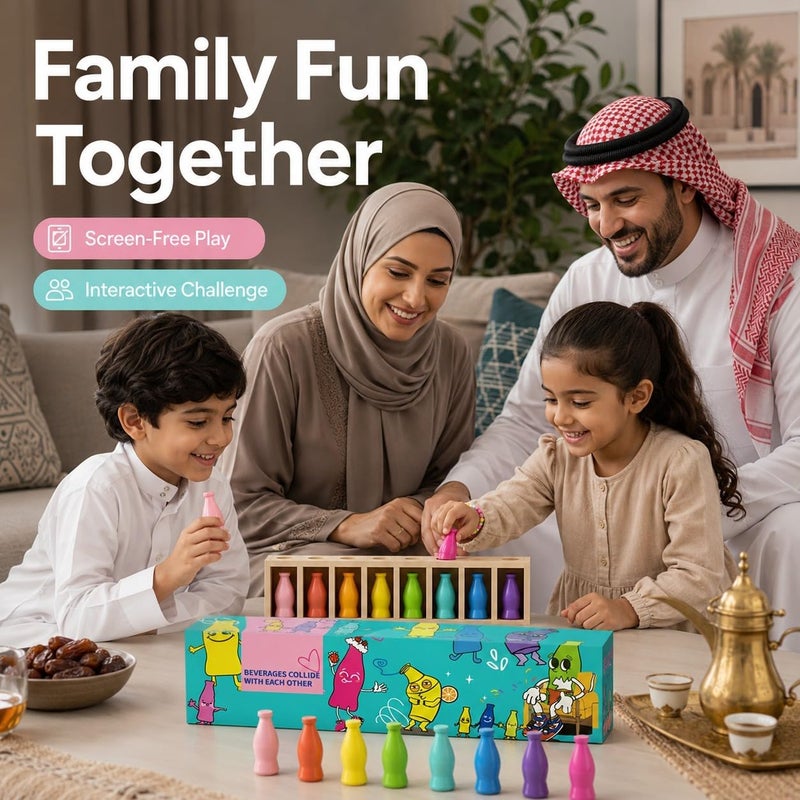 MIANQI Bottle Matching Challenge Game, Color Matching Family Game, Group Party Game, Fun Engaging Activity for Kids and Adults, for Family Gatherings - Image 5