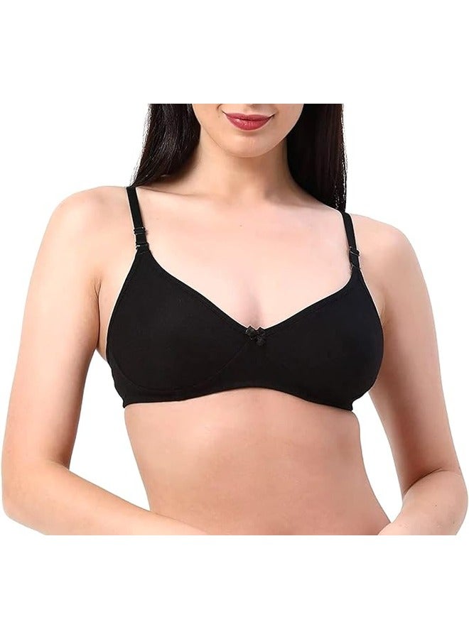 Love Bell Love Bell Womens Everyday Padded Bra Full Coverage Premium Cotton Lovebell Woman Wirefree T shirt Bra - Image 1