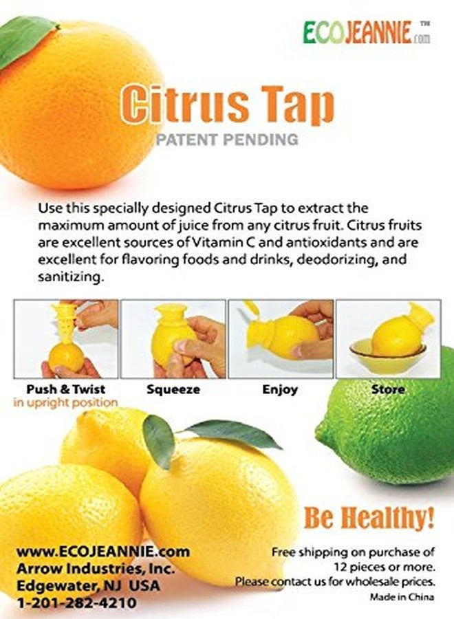 EcoJeannie 1 Pack Citrus Tap, Portable Lemon Juicer Faucet (Patent Pending), Lime Squeezer, Juice Extractor- BPA Free Hormone Free - Image 5