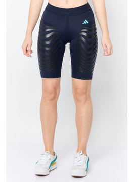 Adidas Women Sportswear Fit Pull On Training Shorts, Navy  - Image 1