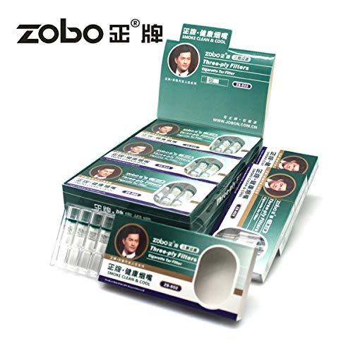 ZOBO Disposable Cigarette Filters Three-Layer Microporous Multi-Filtering to Reduce Tar and Smoke Stains (120 Per Pack) Elegant and Stylish Design, Suitable for Regular and King Size of Cigarettes - Image 4