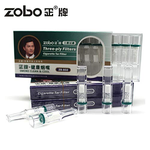 ZOBO Disposable Cigarette Filters Three-Layer Microporous Multi-Filtering to Reduce Tar and Smoke Stains (120 Per Pack) Elegant and Stylish Design, Suitable for Regular and King Size of Cigarettes - Image 2