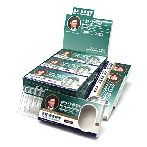 ZOBO Disposable Cigarette Filters Three-Layer Microporous Multi-Filtering to Reduce Tar and Smoke Stains (120 Per Pack) Elegant and Stylish Design, Suitable for Regular and King Size of Cigarettes - Image 1