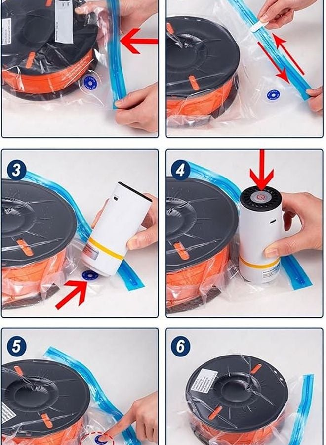 10 Bags Auto Pump Vacuum Storage Bags For 3D Printer Filament PLA ABS TPU PETG Keep Dry - Image 4