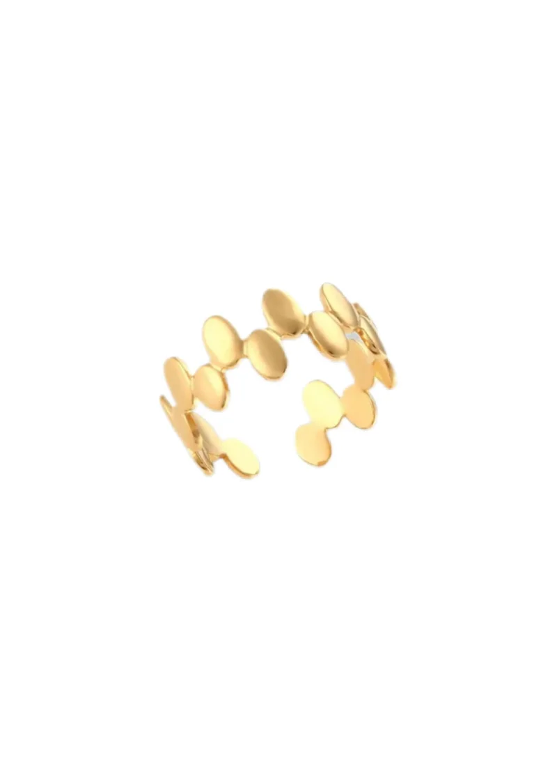 Gold drops ring