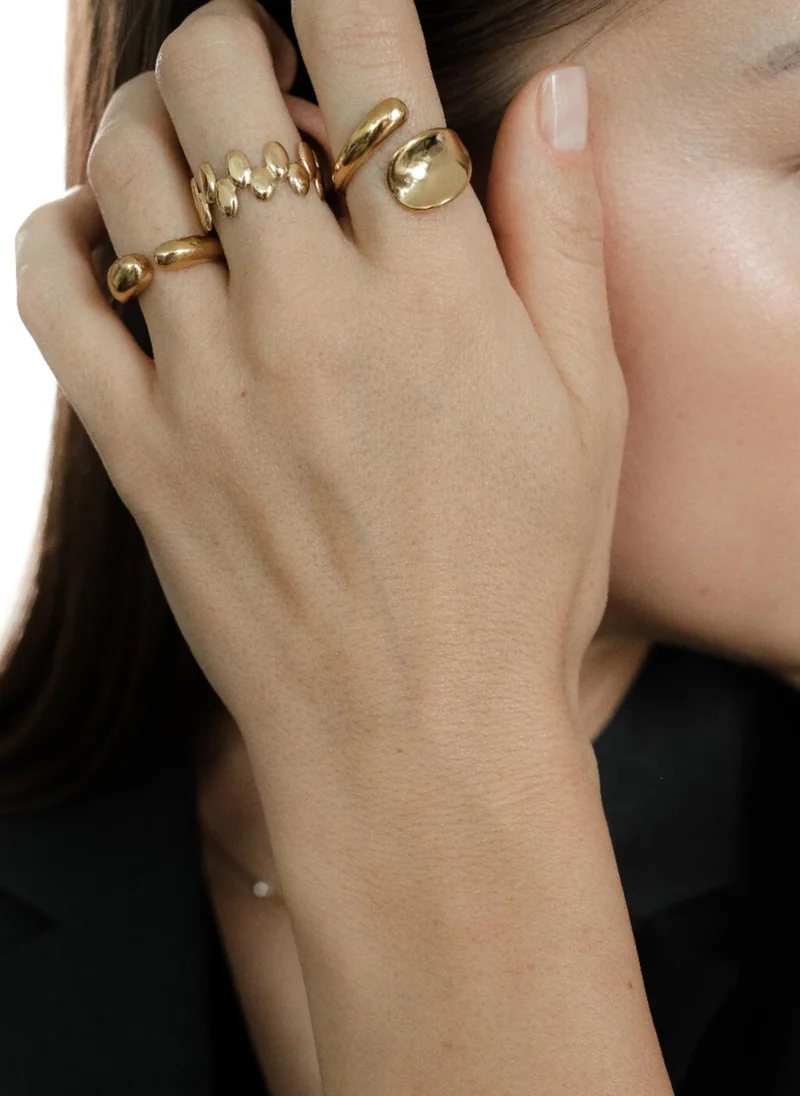 AMIE Dubai  Gold drops ring for Women | Best Price UAE